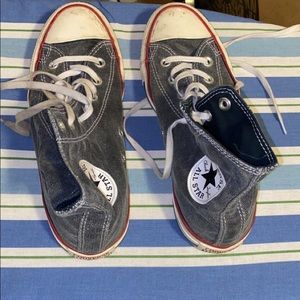 Grey high top converse women size 7
